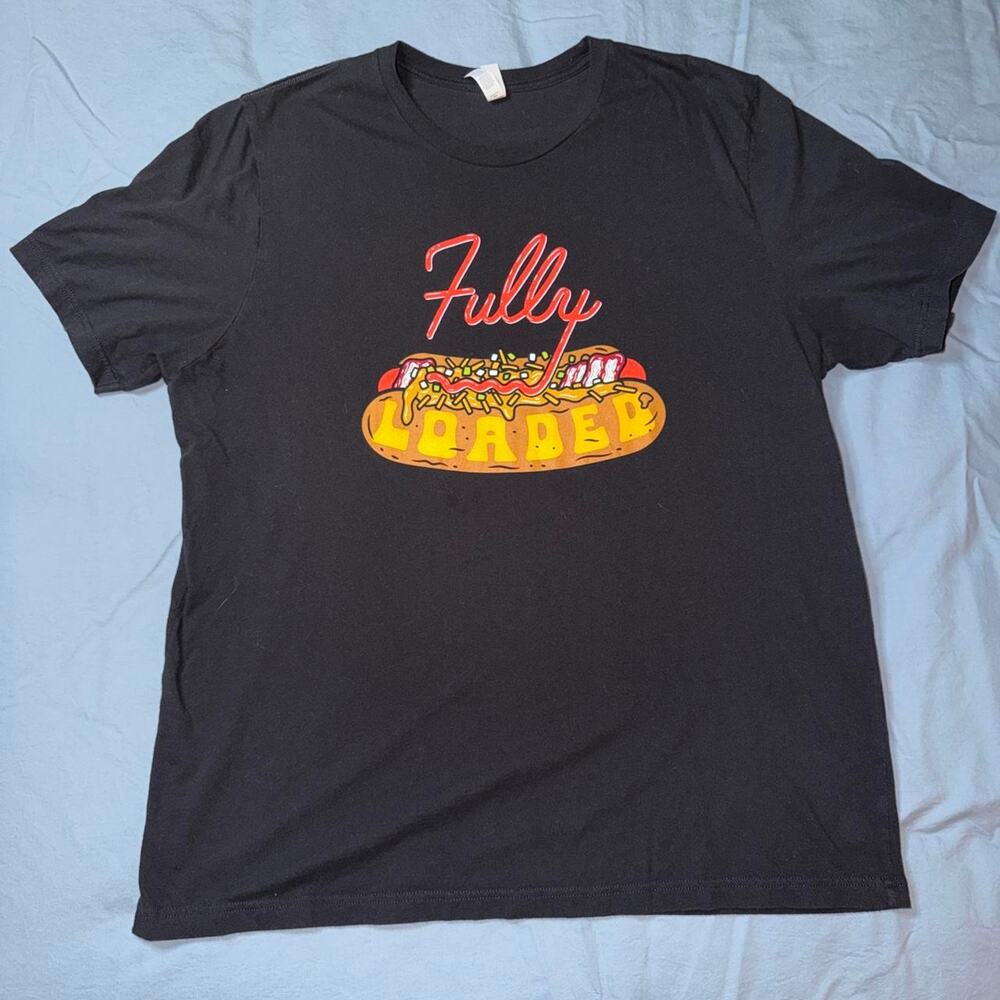 Fully loaded hot dog